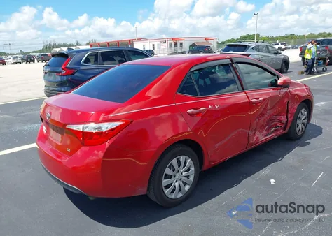 2015 Toyota Corolla Le z USA, uszkodzony, nr VIN 2T1BURHE4FC287617